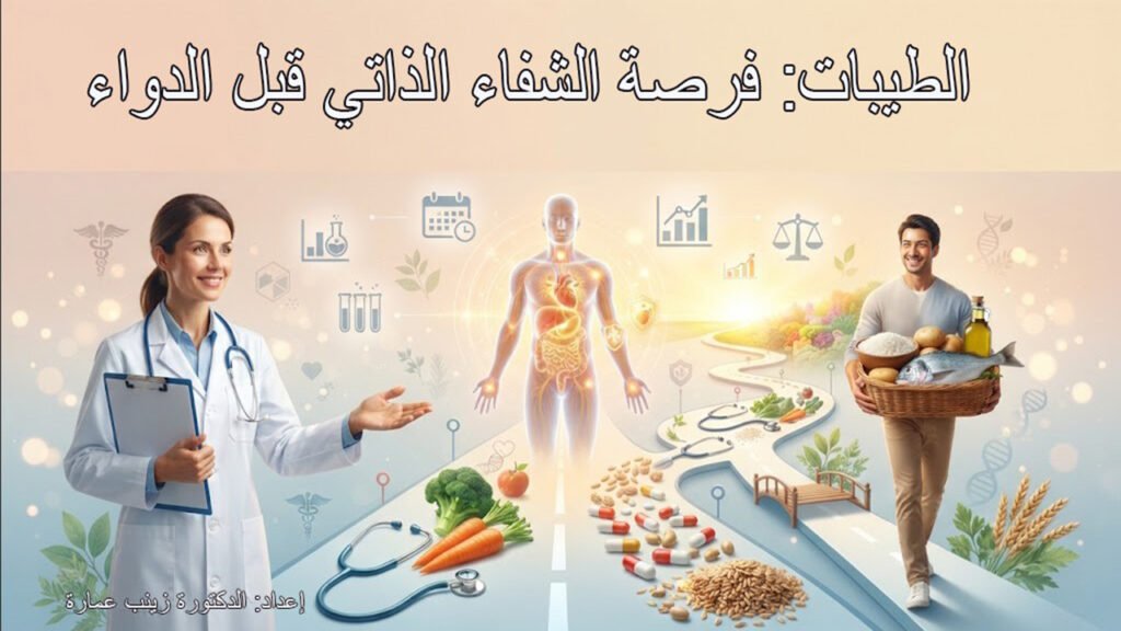 الطيبات فرصة الشفاء الذاتي قبل الدواء